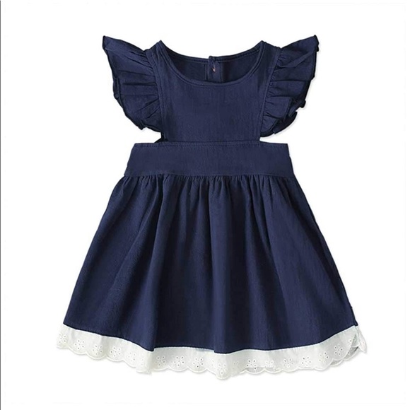 RoryChen Baby & Kids | Dresses | Ruffled Sleeved Navy Blue Toddler Dress |  Poshmark